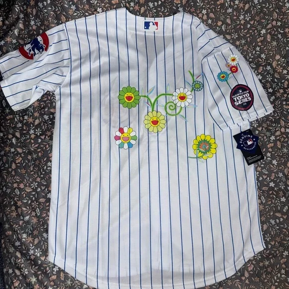 Chicago Cubs Tokyo Series (Takashi Murakami) Striped Jersey - Picture 3 of 4